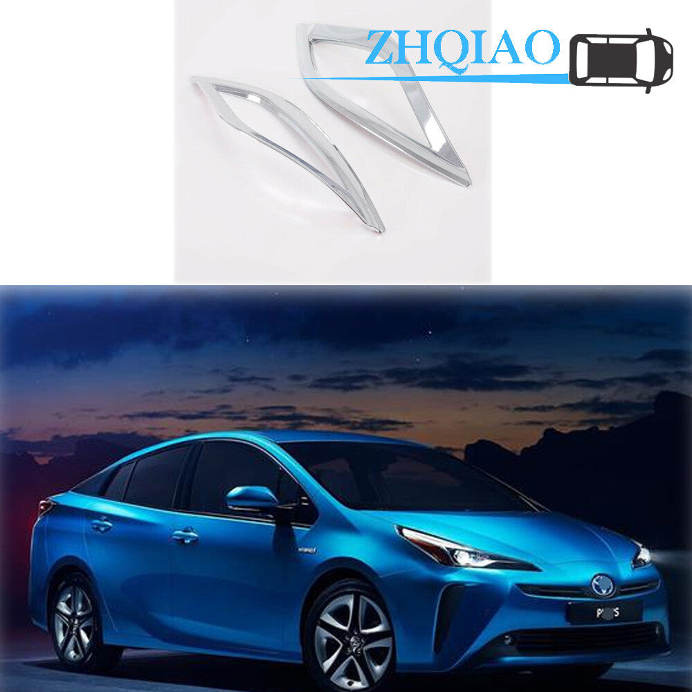 Chrome Tail Rear Fog Light Lamp Frame Cover Trim for Toyota Prius 2019-2020