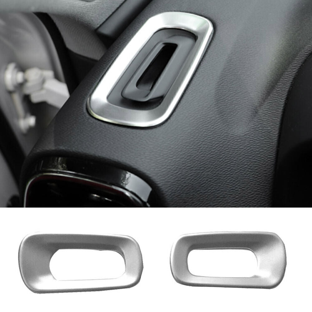 Inner Dashboard Air Outlet Vent Trim ABS Fit for Volvo XC40 2018-2022 Matte Silver
