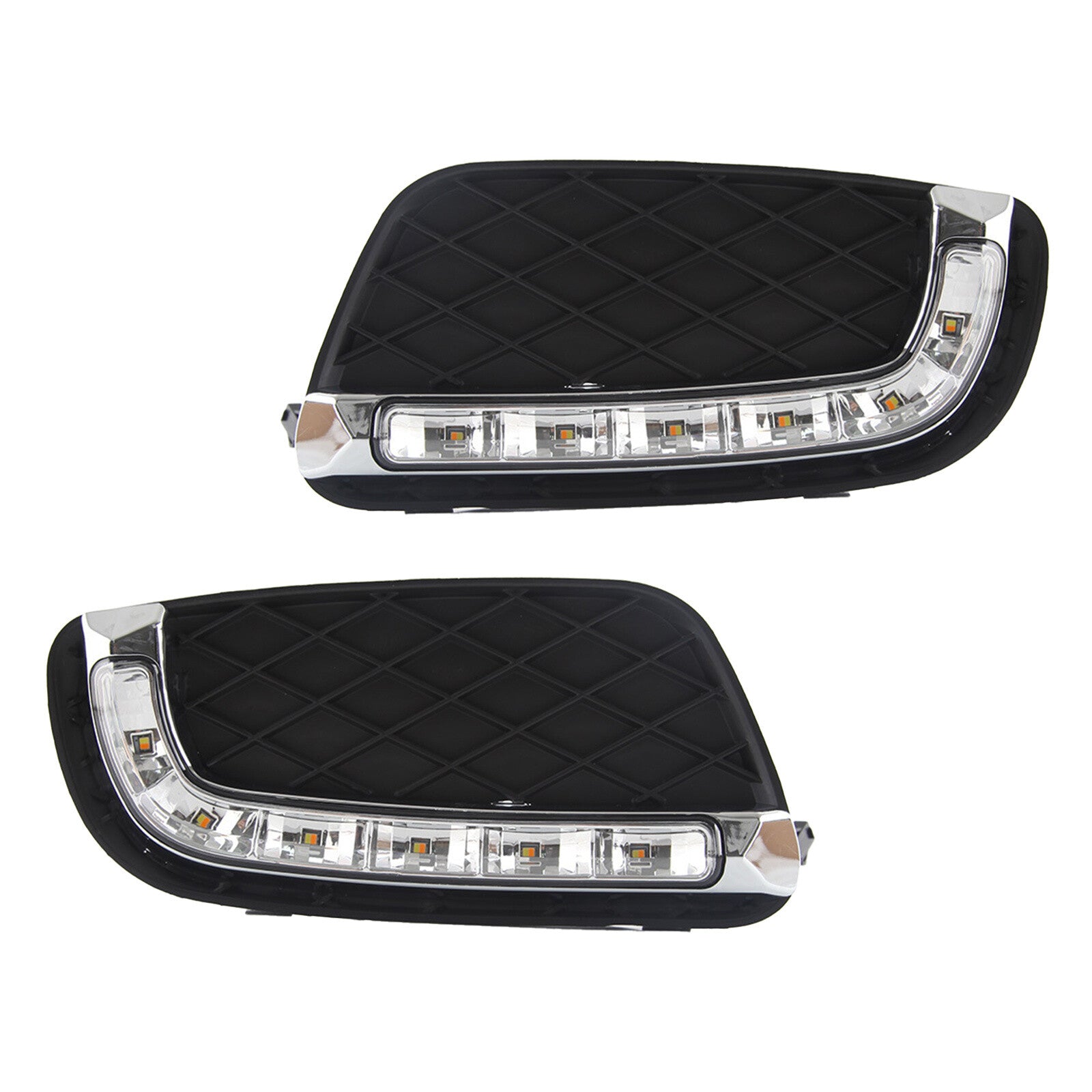 LED DRL daytime running fog lights with turn signals applicable to for Mercedes-Benz for Smart Fortwo 2008 - 2011