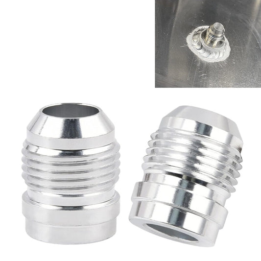2Pcs AN10 -AN10 Male Billet Steel Weld On Fitting/Adapter 6061-T6 Aluminum Alloy