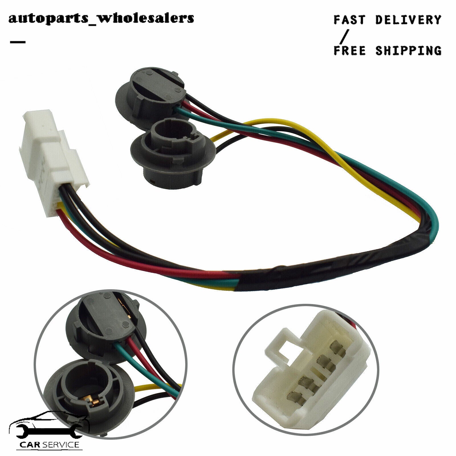 FIT 09-13 for Kia Forte Taillights, Rear Taillight Socket and Wiring