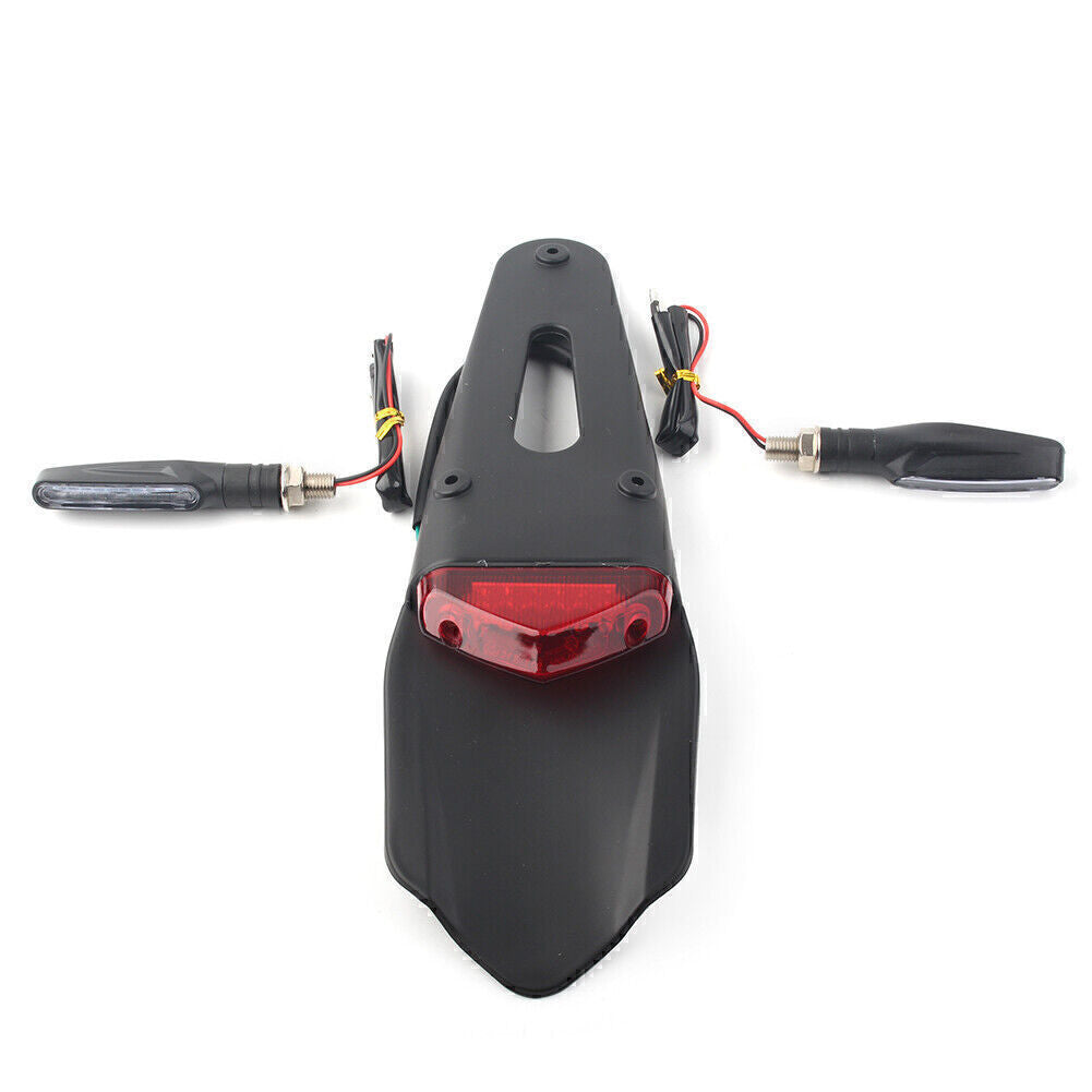 Motorcycle LED Rear Fender Brake Tail Light Turn Signal Dirt Off-road Universal