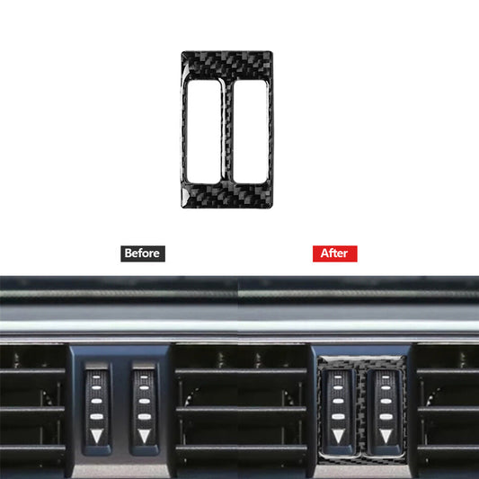 Carbon Fiber Air Conditioning Outlet Cover Trim for Toyota for Land Cruiser Prado