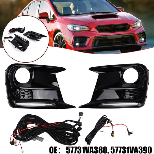 LED Daytime Running Lights Fog Bezel DRL Kit For 2018-2021 57731VA410