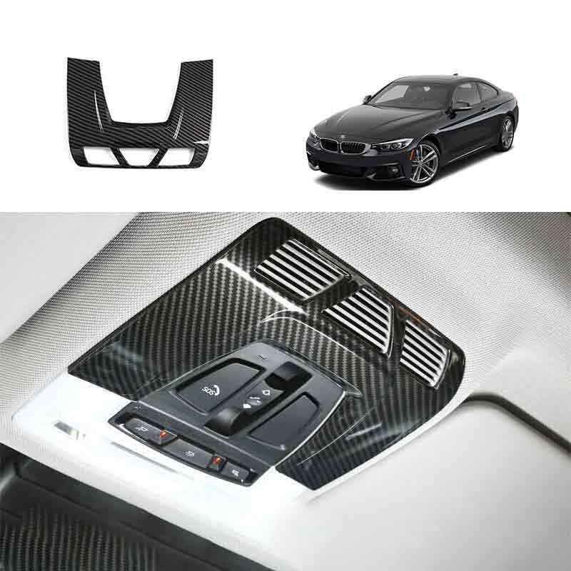 for BMW 3 4 Series GT 2013-2019 Carbon Fiber Front Reading Light Lamp Frame Trim