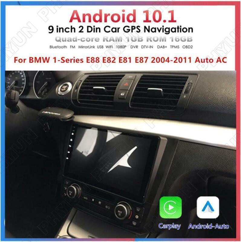 For 04-11 for BMW 1-Series E88 E82 E81 E87 Auto AC FM Radio w/Carplay 9Android 10.1