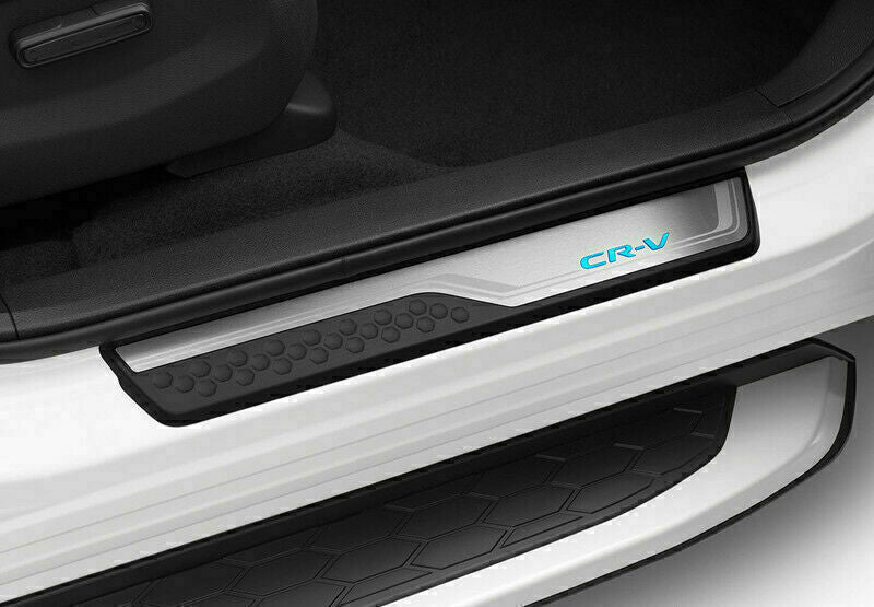 4pcs Blue LED Light Door Sill Scuff Plate Guard Cover for Honda CR-V 2017-2022
