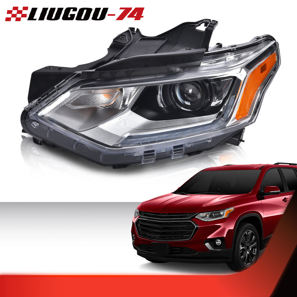 Suitable for 2018-2021 for Chevrolet Traverse HID headlights with LED DRLs and driver's side drive in the USA.