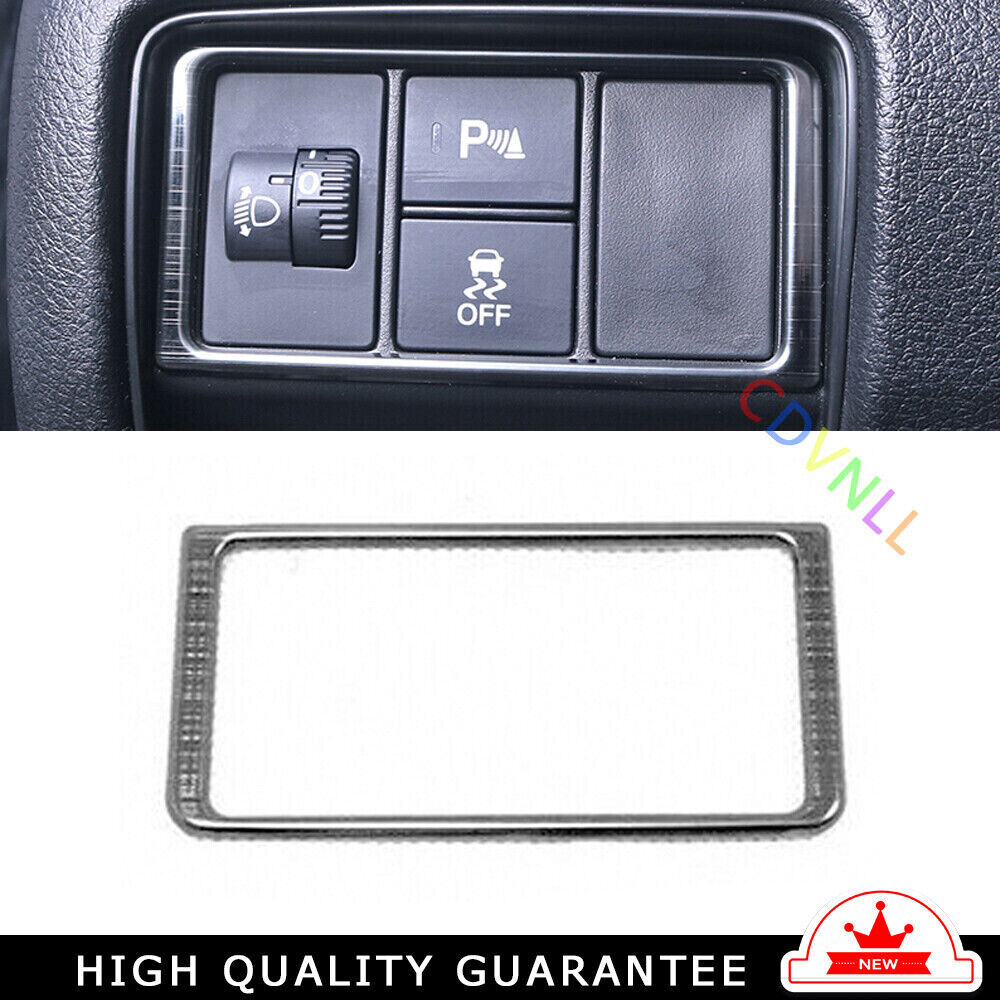 Headlight Button Frame Button Trim for Honda CRV CR-V 2017-2022 Black Titanium