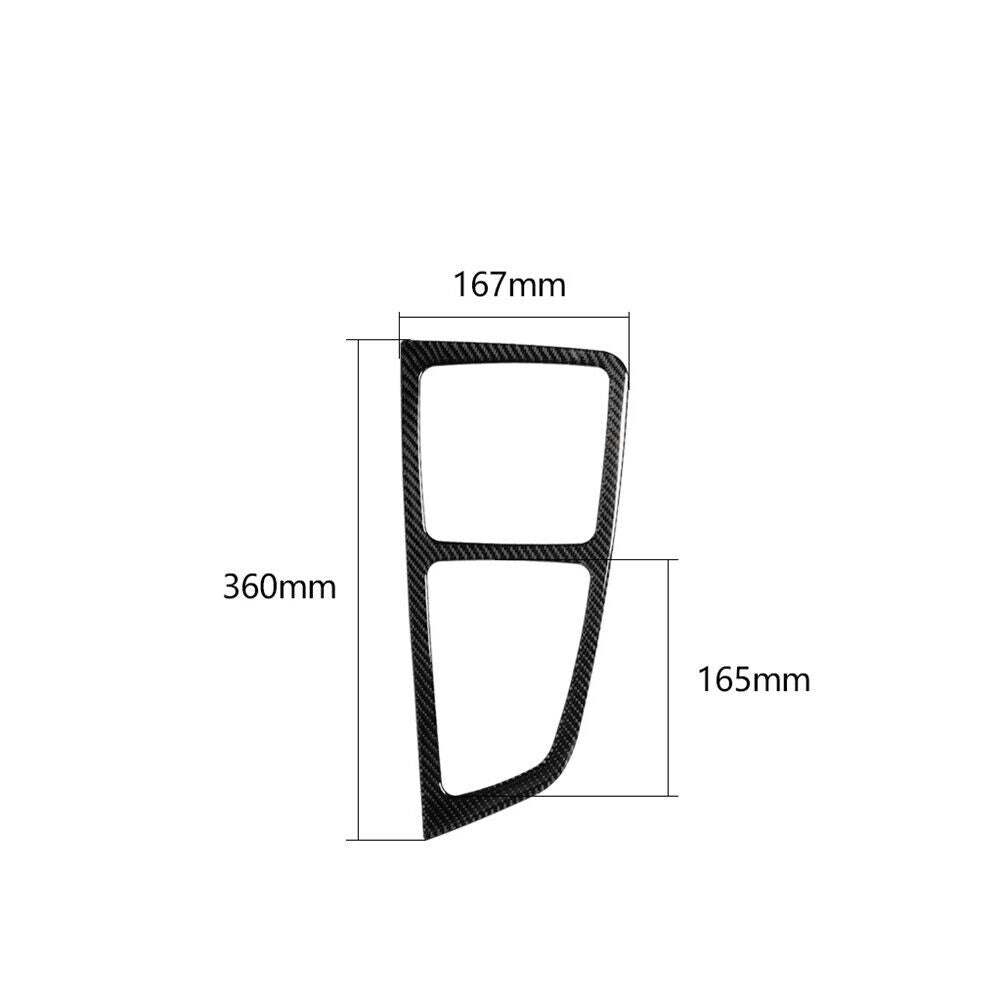 Carbon Fiber Interior Gear Shift Panel Trim Cover Sticker for Audi Q7 2016-2019