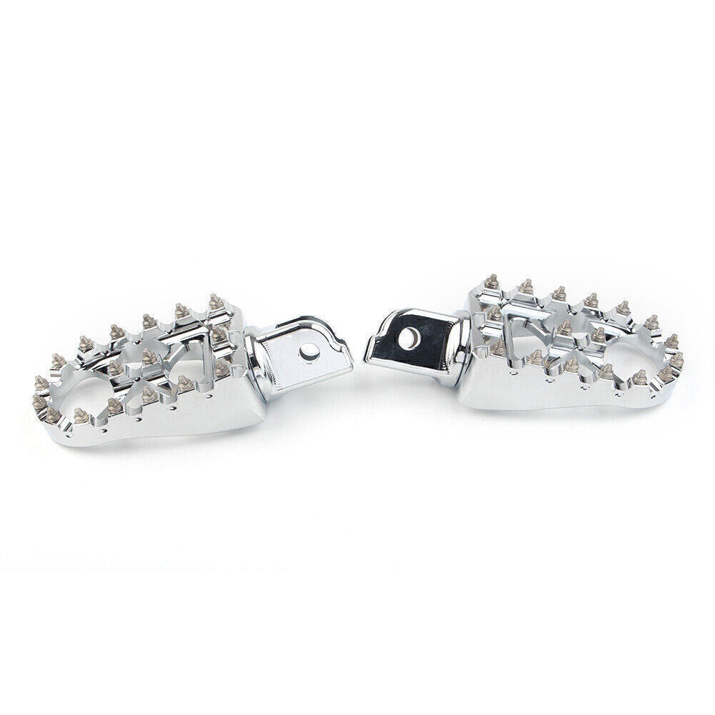 Chrome CNC Footpeg Footrestset for Harley 2018-19 Softail Low Rider Fat Boy Slim