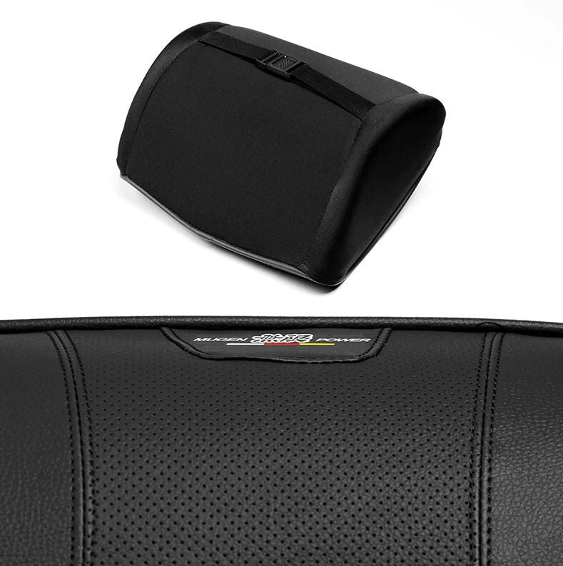 2-Piece Car for Seat Cushion Neck Pillow Memory Foam Black Mugan for Honda for Acura