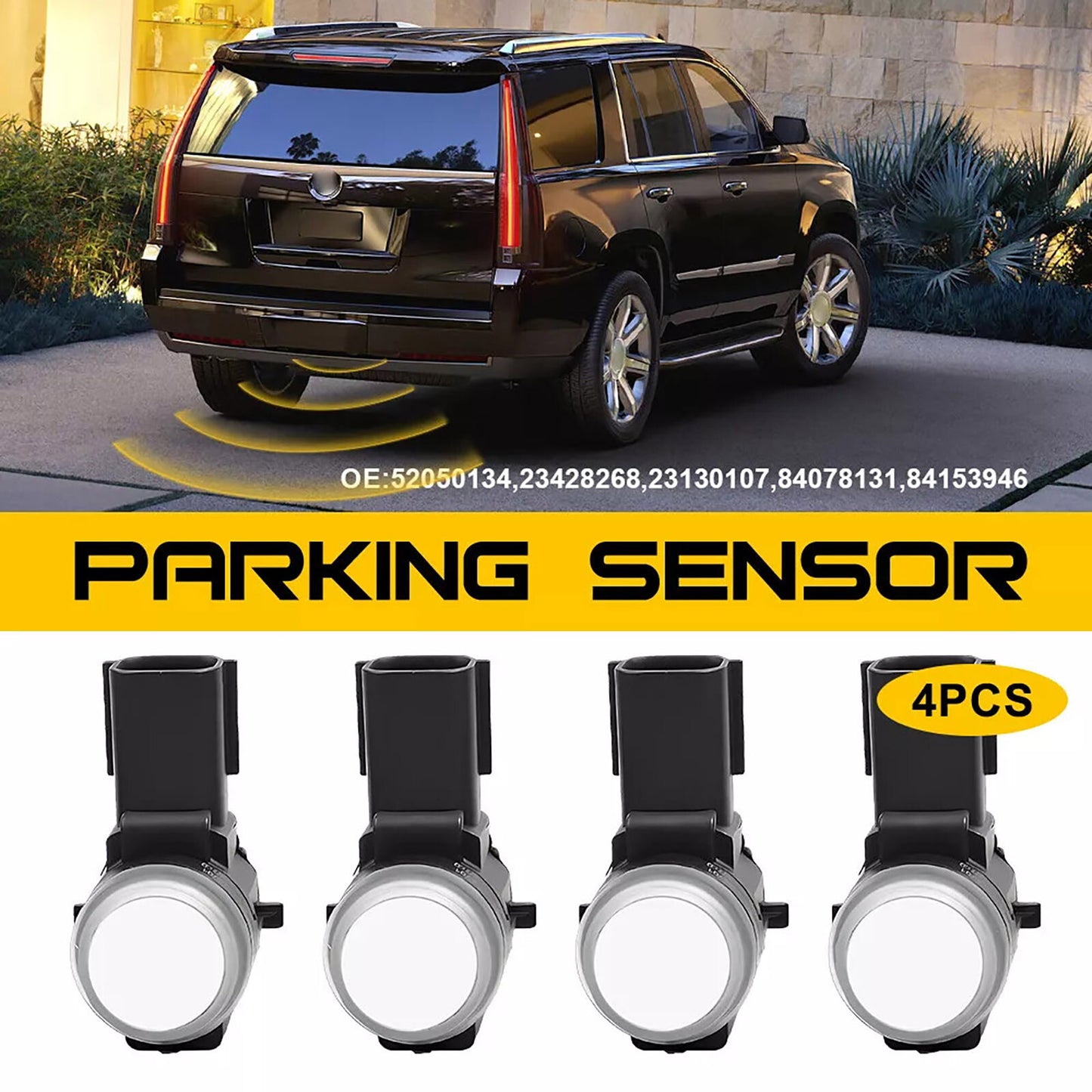 4PCS 23428268 Parking Sensor for Chevy Silverado 1500/2500/3500 2014-2017