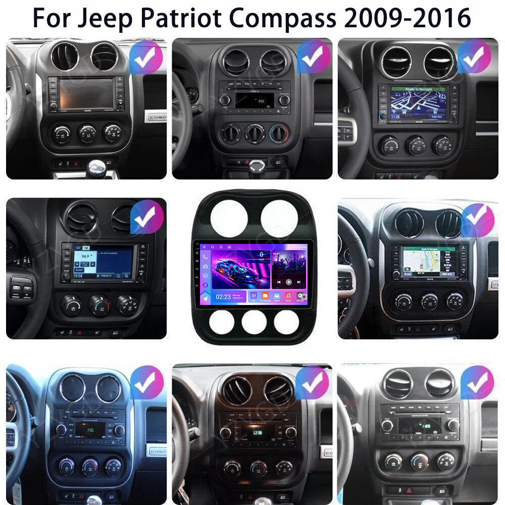 for Jeep Compass 2010-2016 Stereo Android Auto Carplay Car Radio GPS Navi Screen