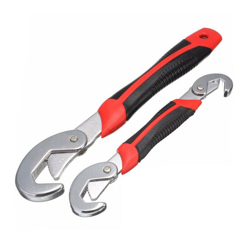 2x Car Universal Portable Adjustable Quick Snap Grip Wrench Wrench Hand Tool Set