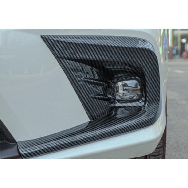 for Honda for Civic 2022 2023 Carbon Fiber Style Front Fog Light Lamp Cover Trim ABS