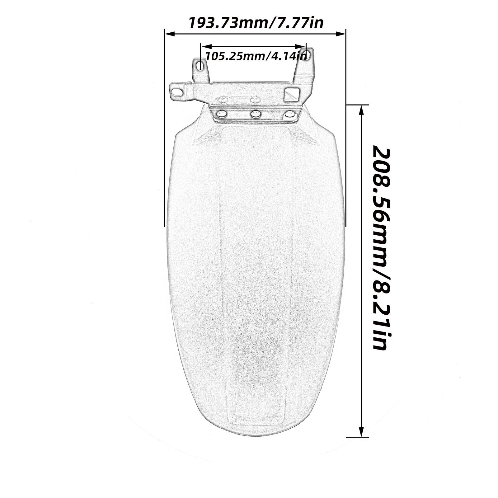 ABS Rear Fender Front Hugger Mudguard for Suzuki V-Strom DL 1050 XT 1050A VStrom