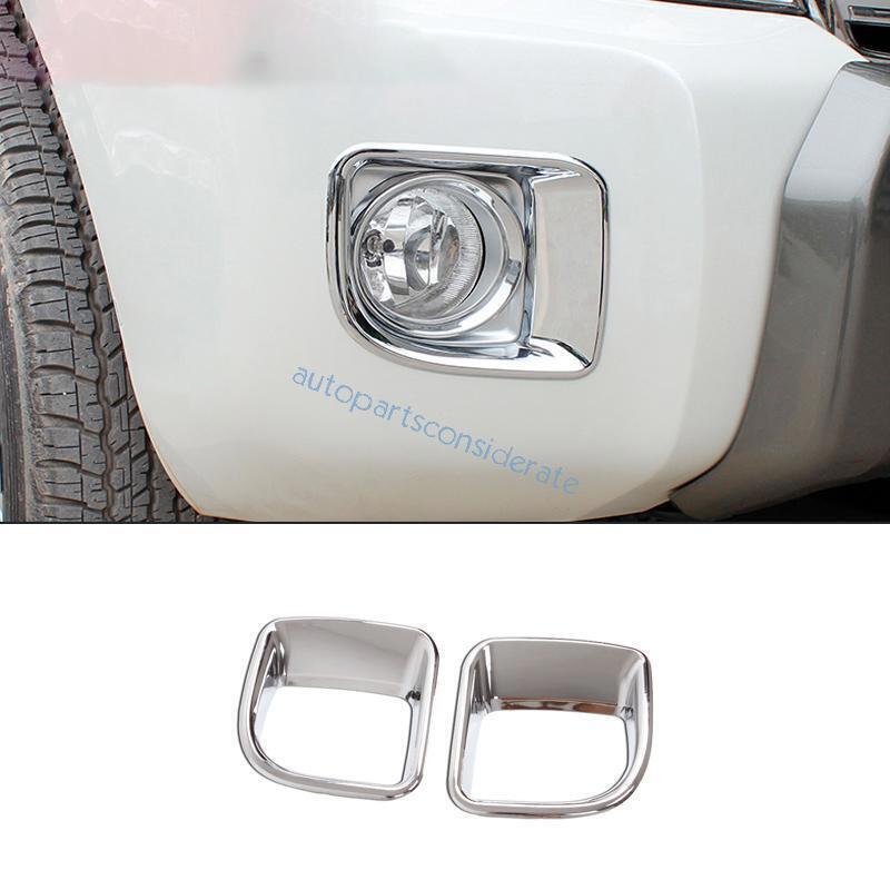 for Toyota for Land Cruiser 13-2015 ABS Chrome Front Fog Light Frame Molding Trim 2X