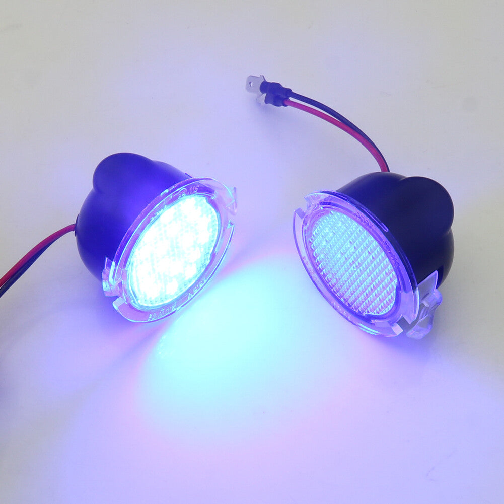 2Pcs LED Side Rear View Mirror Light Blue for Ford EXPLORER 2011-2018/F-150 2009