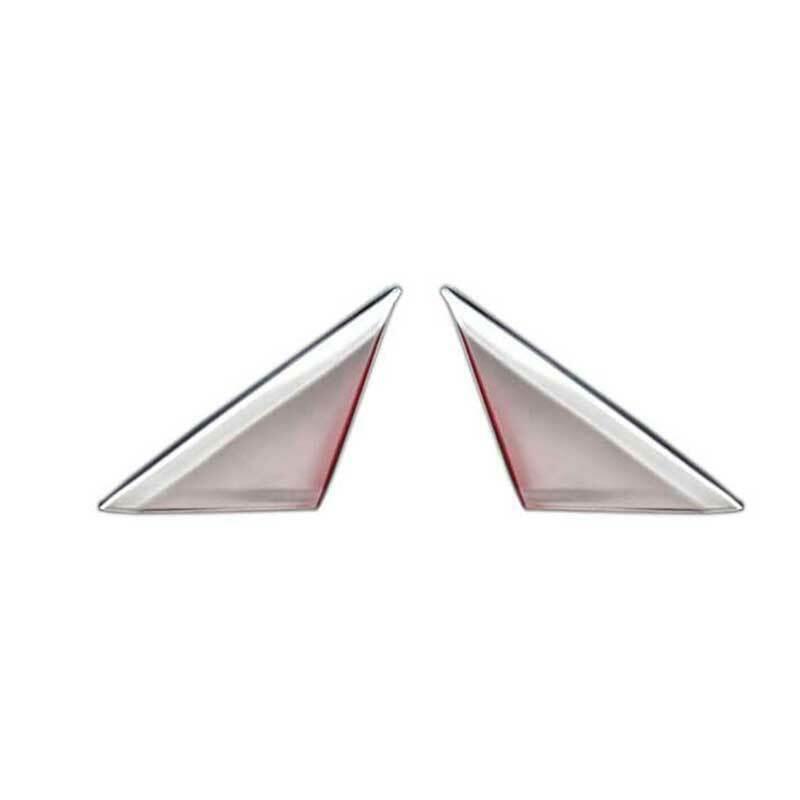 for Ford for Mustang 2015-2022 Silver Steel A Post Front Triangle Cover Trim 2PCS