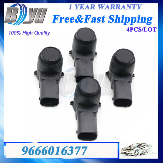 4X PDC Parking Sensor For 9666016377 for Peugeot 308 407 RCZ for Citroen C4 C5 C6 DS3