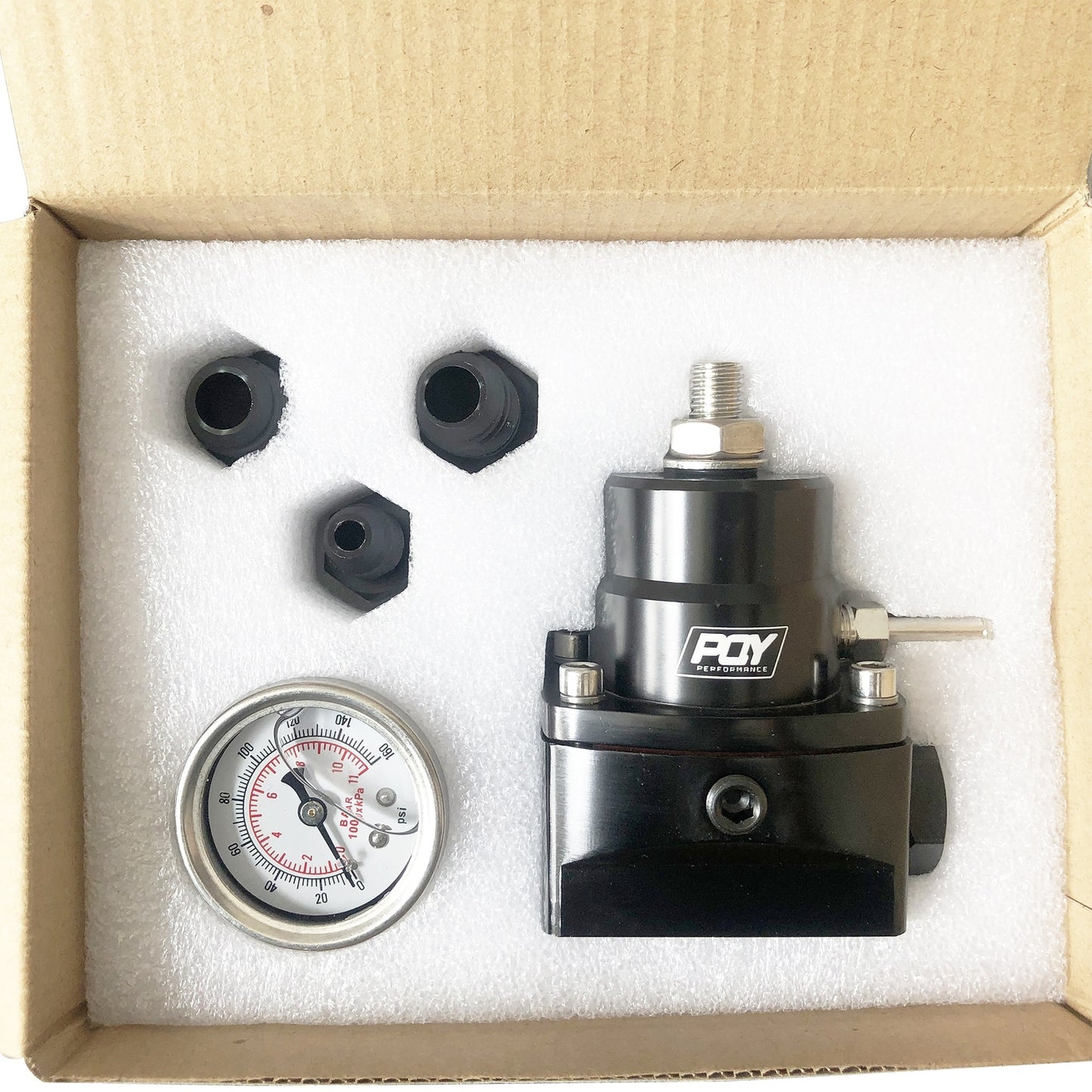 High Pressure Fuel Inject Regulator AN8/AN8/AN6 With Oil Gauge