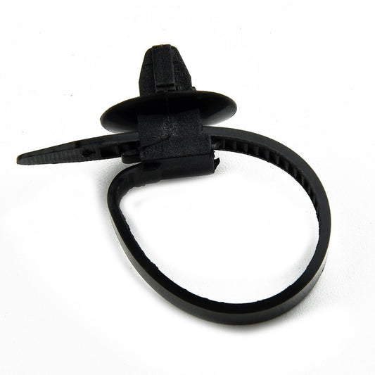 Black Car Cable Tie Fastener Clips Hose Clamp Lock Safety Zip Strap Organizers