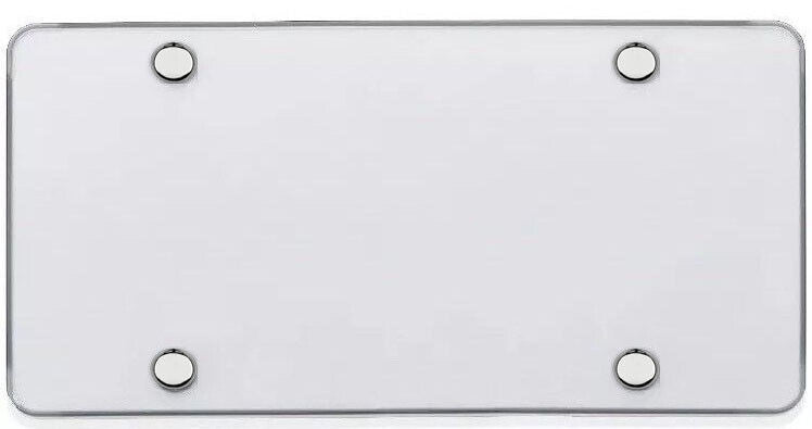 1 piece of car flatbed license plate frame cover front cover rear trunk transparent for Chrysler