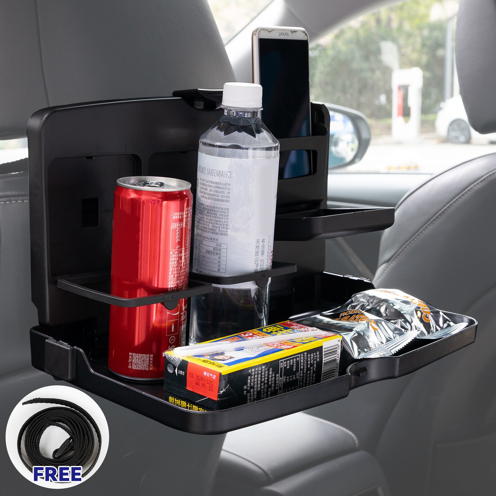 Car rear for seat table folding table for car rear for seat organizer folding tray new