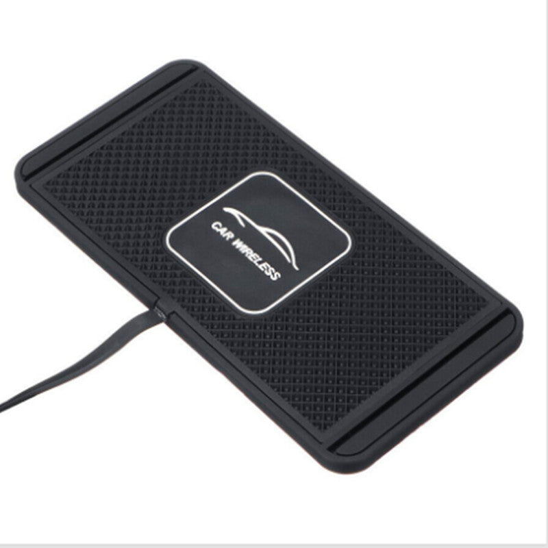 Wireless Car Phone Charger Charging Silicone Pad For Apple iPhone Samsung