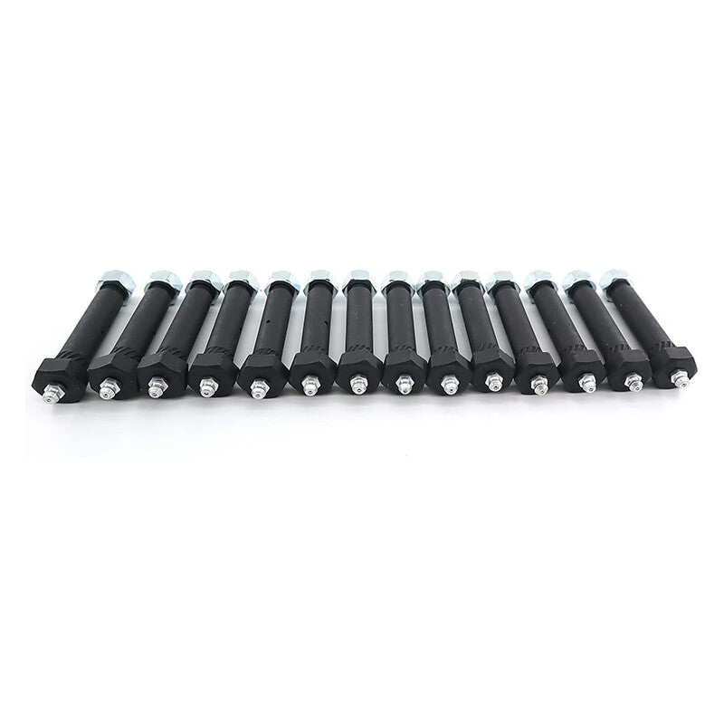 10-pack 9/16 x 3 inch trailer axle spring shackles with lubricated spring bolts and lock nuts