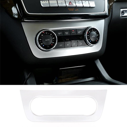 Silver ABS Center AC Switch Adjustment Panel Trim for Benz GL GLE GLS ML 2013-19