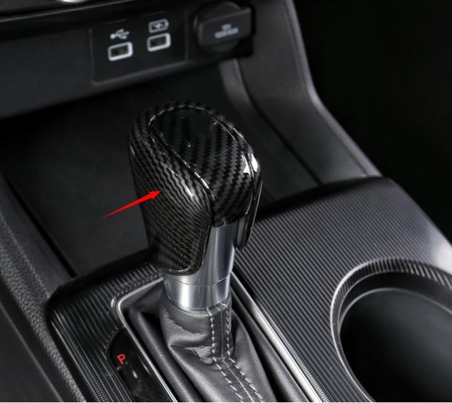 Refit for Acura Integra 2023-24 Carbon Fiber Middle Console Gear Shift Knob Trim