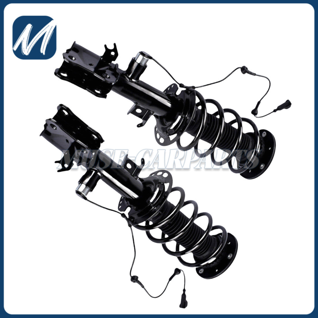 2x Front LH & RH Shock Absorber Struts Assys w/EDC Fit for BMW E65 E66 E67 750i 760i