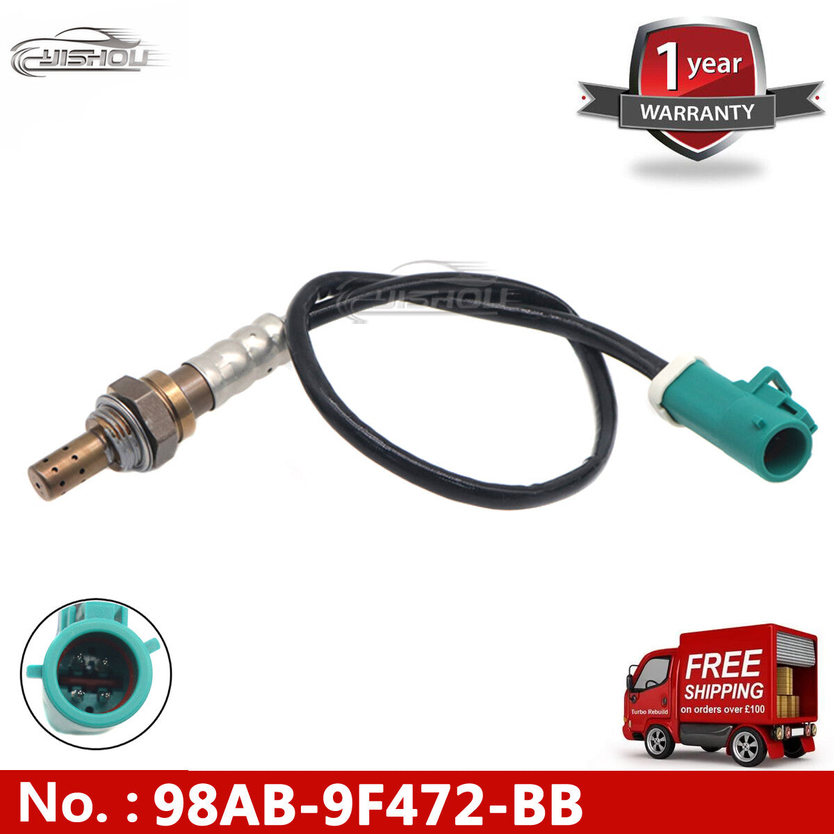 The 98AB-9F472-BB oxygen sensor is suitable for Ford Focus FUSION MONDEO MK1 MK2 MK3 98AB9F472CA.