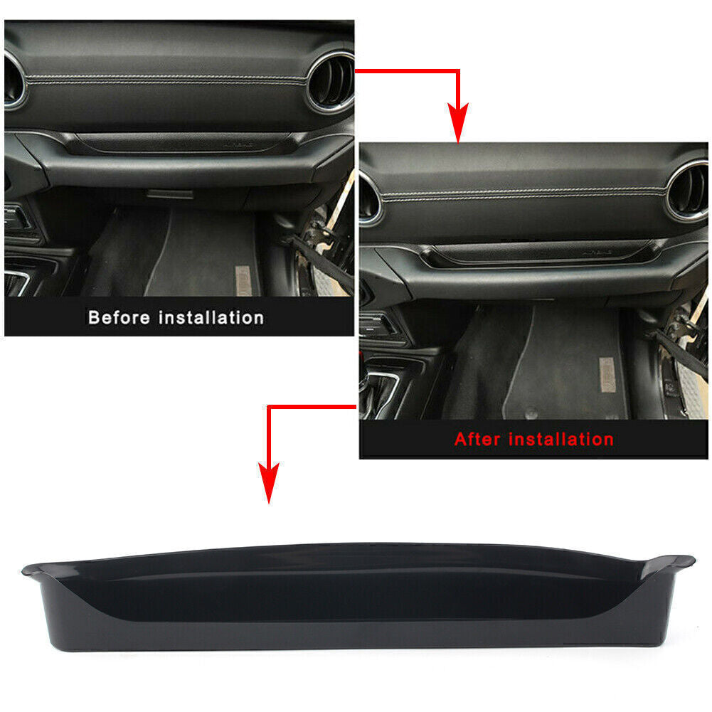 Passenger Storage Tray Organizer Grab Handle Box Fit 2018 for Jeep for Wrangler JL Black