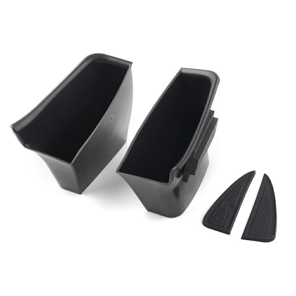 Car Rear Door Handle Armrest Storage Box Tray Bin Kit for Audi Q7 2016-2018 2PCS