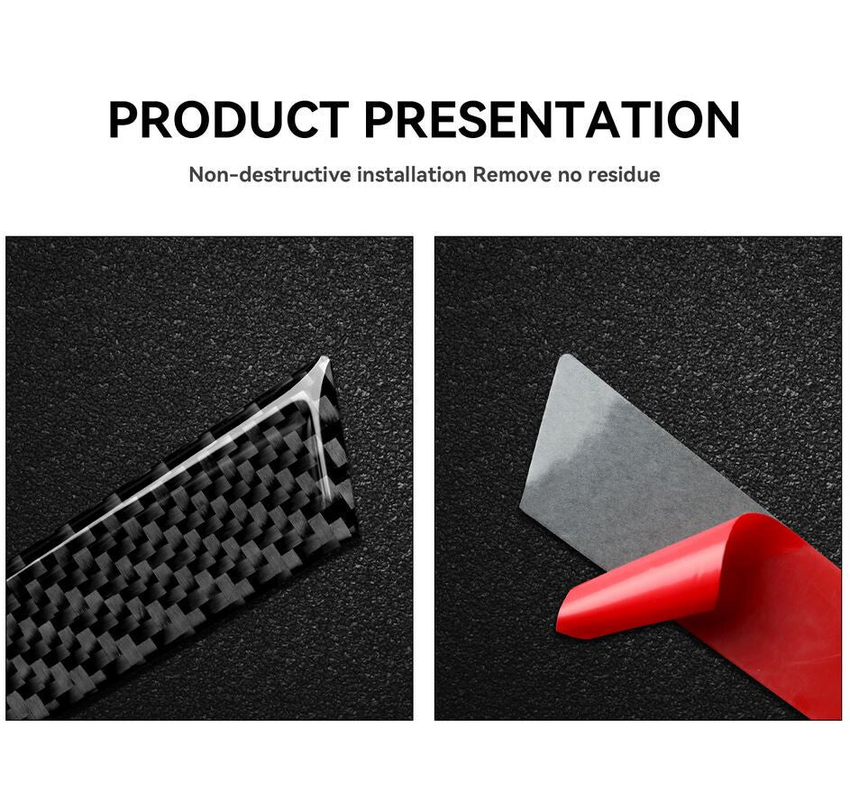 Car license plate frame cover cap rear trunk forged carbon fiber suitable for modern vehicles.