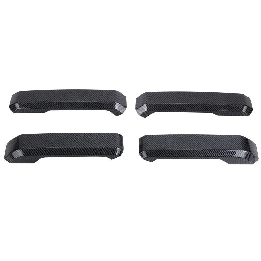 4Pcs Carbon Fiber Interior Inner Door Handle Cover Trim for Ford F150 2015-2020