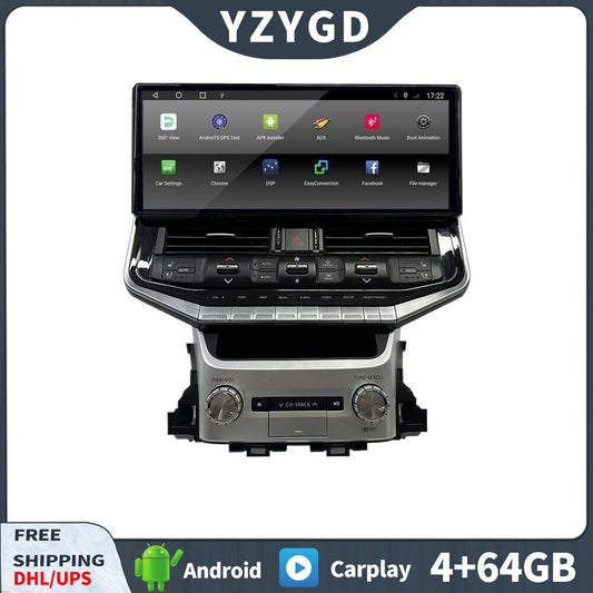 Android 16.3 for Toyota for Land Cruiser LC200 2008-2015 Car Radio Carplay Screen