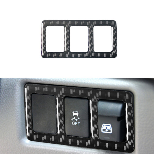 Steering Wheel Right Button Trim Cover Carbon Fibre for Toyota Tundra 2007-2013