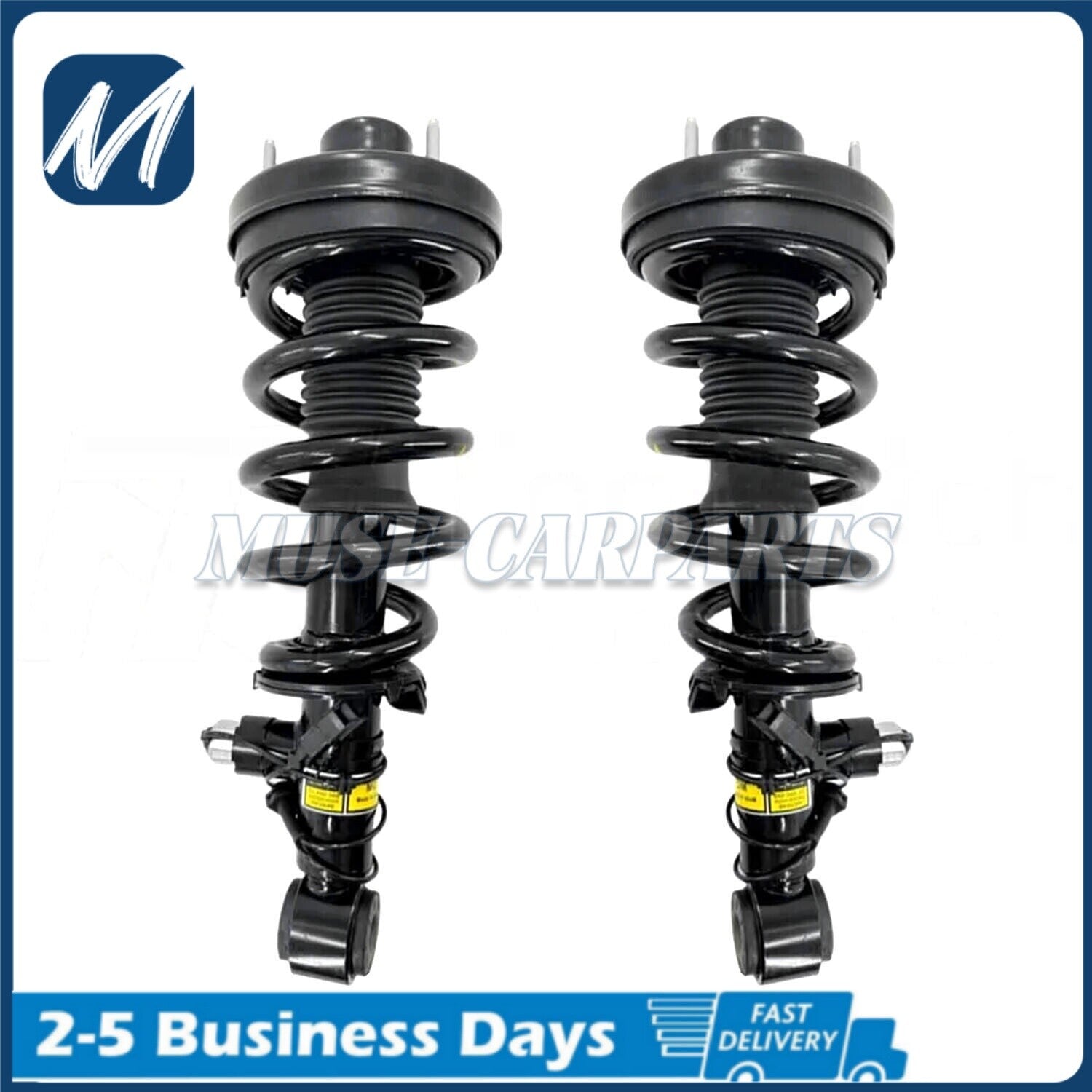 Pair Front Shock Struts Assys PASM for Porsche for Cayenne 958 for VW Touareg 2011-2018