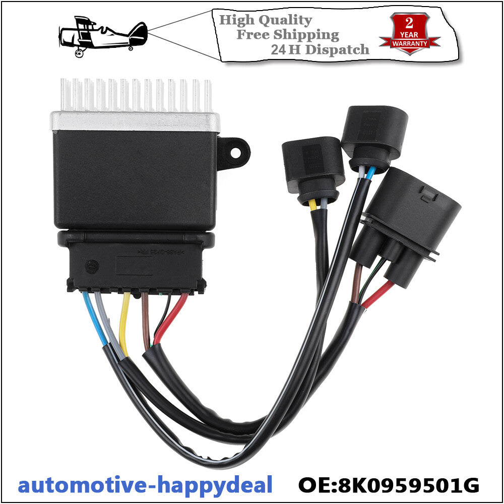 Radiator Control Fan Module for Audi A5 A6 A7 Q3 Q5 2009-2016 8K0959501G/A/C