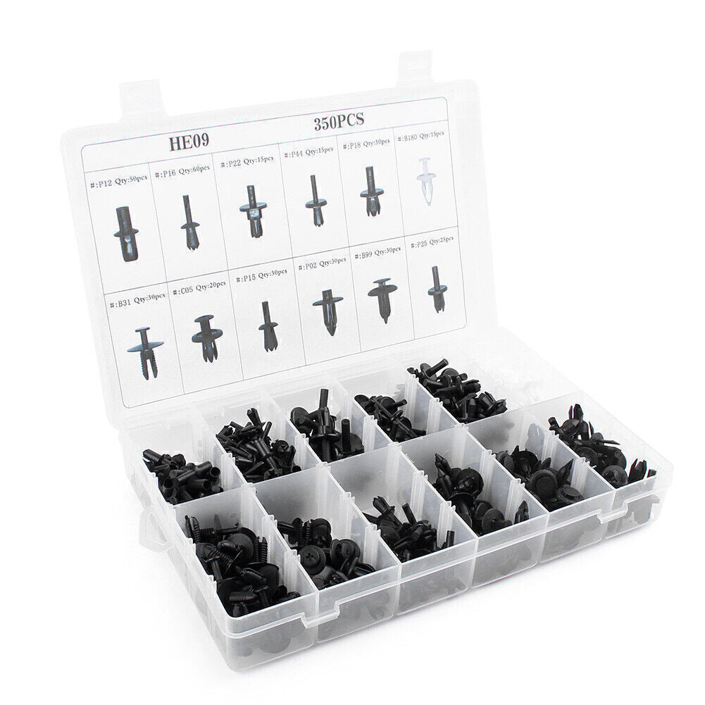 350x Car Body Plastic Push Pin Trim Rivet Fasteners Trim Panel Moulding Clip