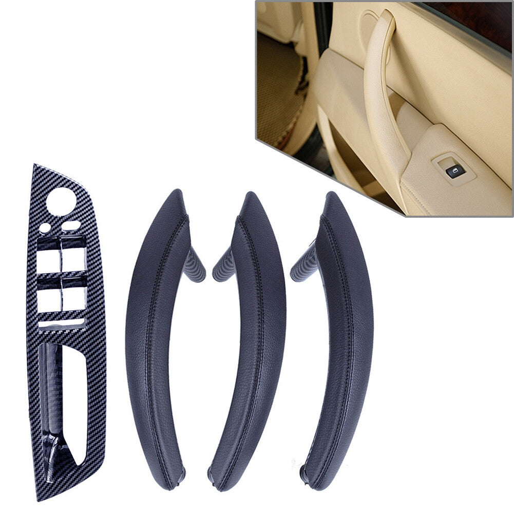 for BMW X5 E70 X6 E71 E72 LHD 7x Leather Inner Interior Door Pull Handle Trim