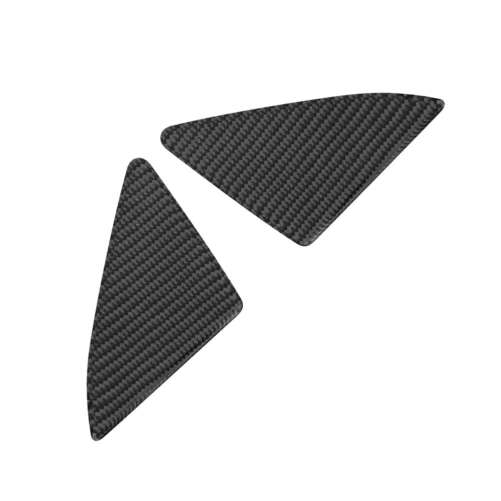 2Pcs Carbon Fiber Front Door Pillars Cover Trim for Ford Explorer 2020-2023
