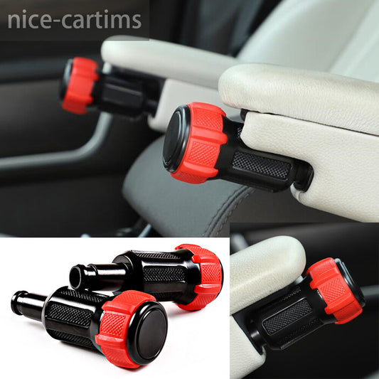 Alloy Red Replace Armrest Knob Head Trim for Land Rover Discovery 5 Vogue /Sport