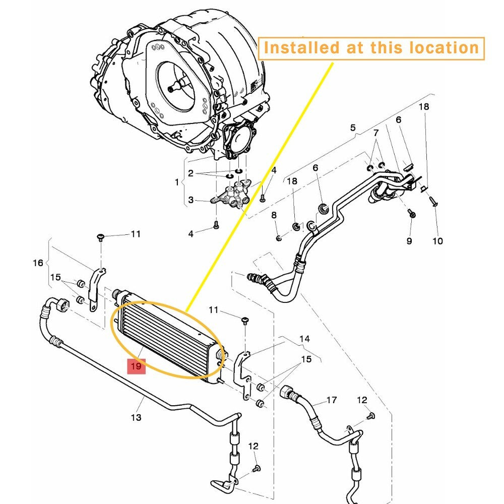 Equipment Manufacturer ( ): 3W0317019A- (This refers to a for Bentley OLD Flying gearbox oil cooler.)