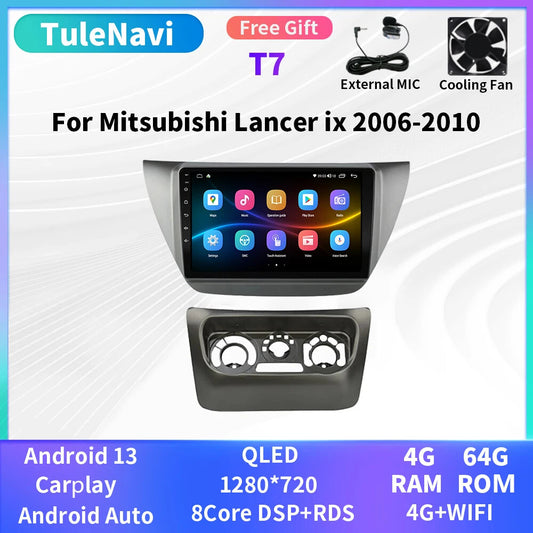 for Mitsubishi Lancer 9 2006-2010 CarPlay Car Radio Screen Multimedia Player GPS