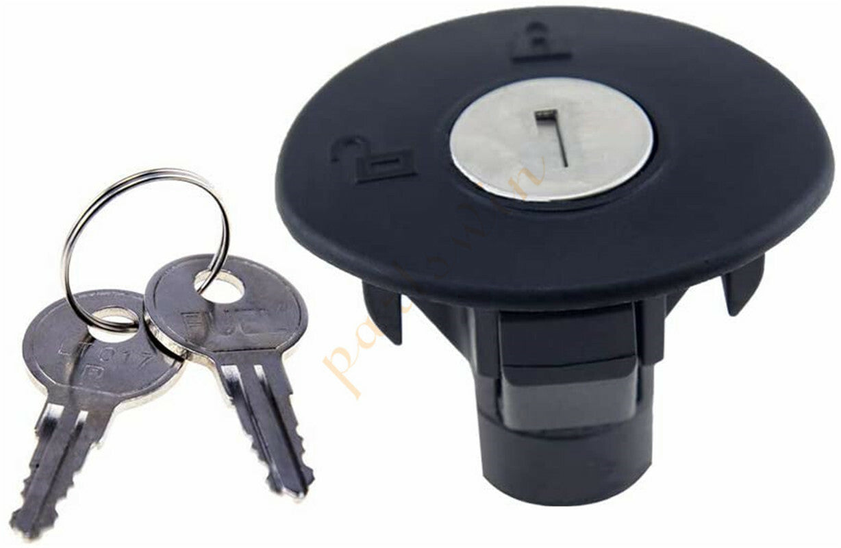 Locking gas tank plug cover with 2 buttons for Ford for Lincoln for Mercury 8U5Z-9C268-B
